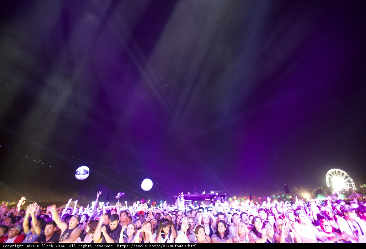 Lights and Lively Crowds at Coachella