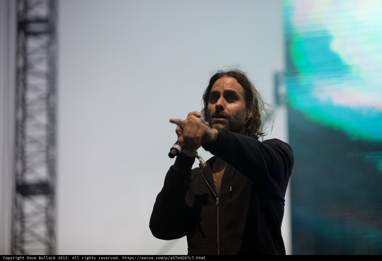 Pointing at Crowd Portrait