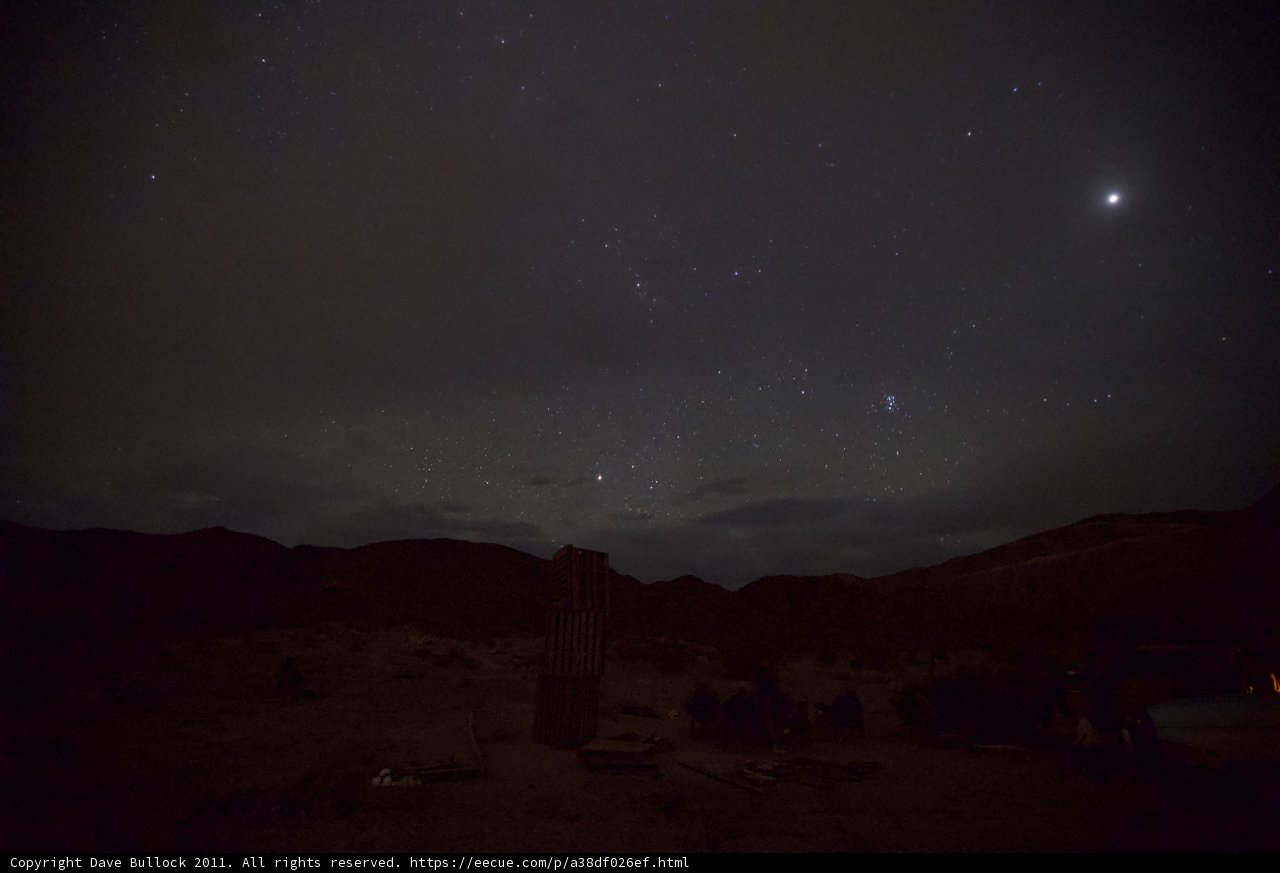 Starry Night Over the Desert Hills