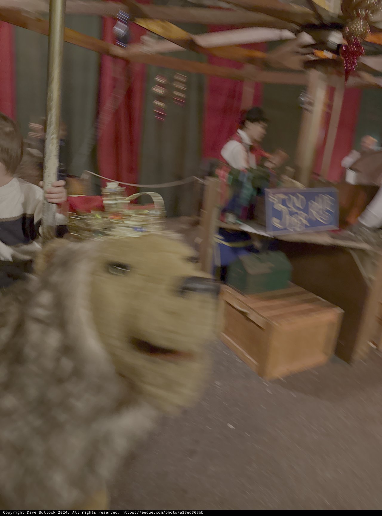 Motion-Blurred Indoor Scene with Movement
