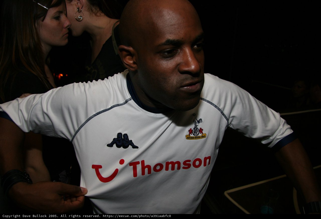 Tottenham Hotspur Fan at Nightclub Event 2005