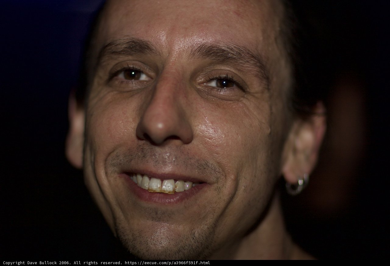 Happy Man in a Black Shirt