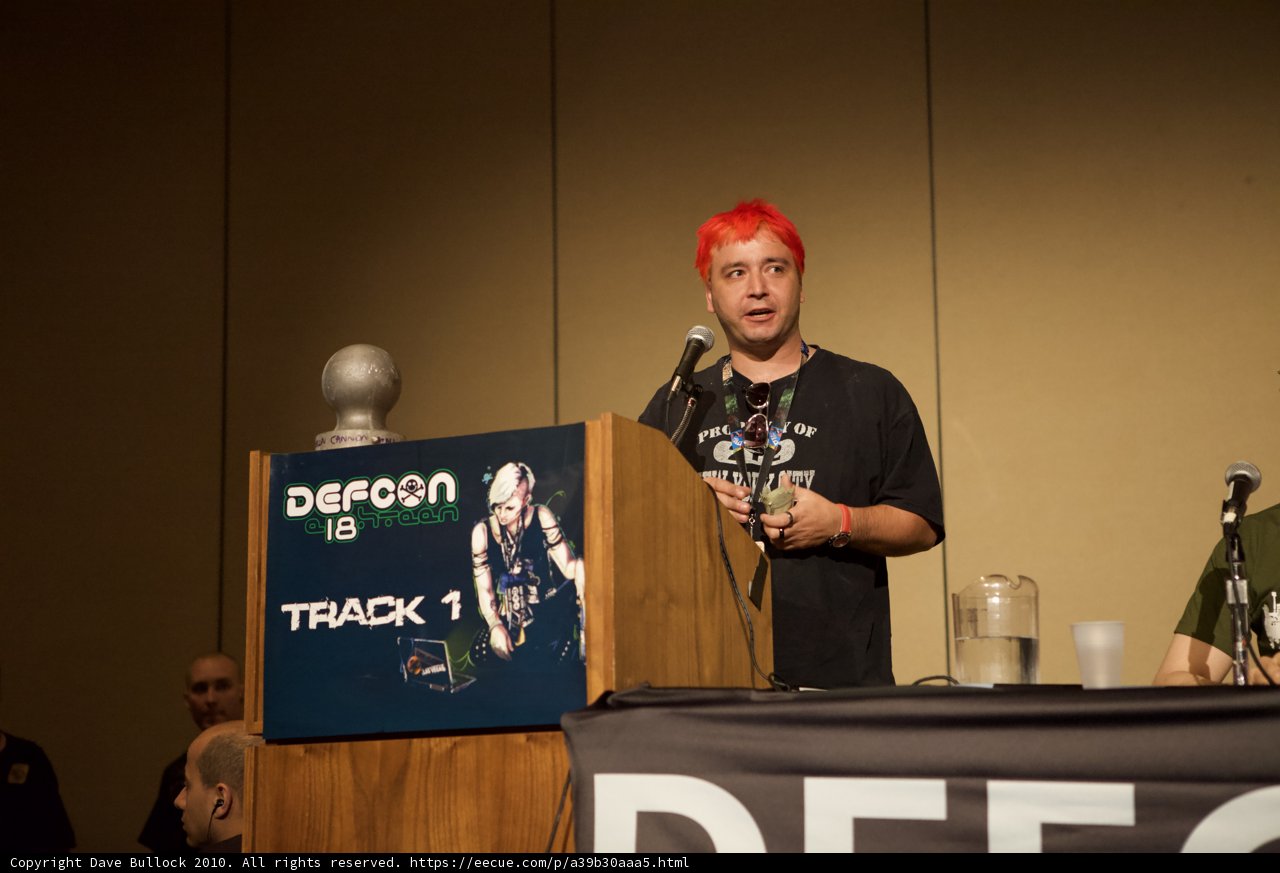 Redheaded Speaker Takes the Podium