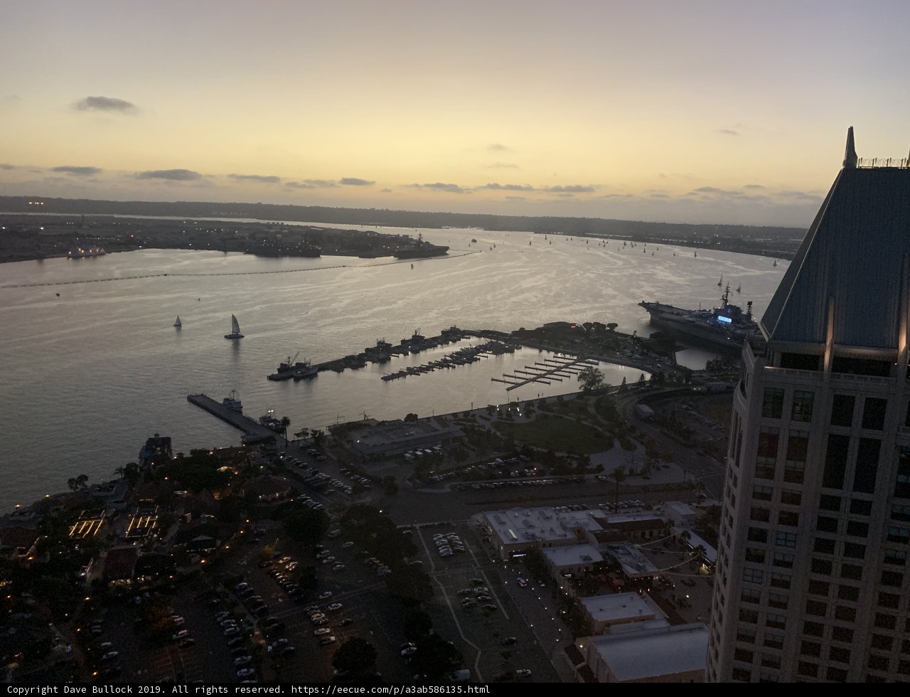 Aerial View of San Diego's Waterfront Cityscape