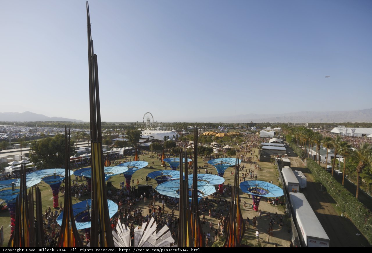 A Bird's Eye View of Coachella Festivities