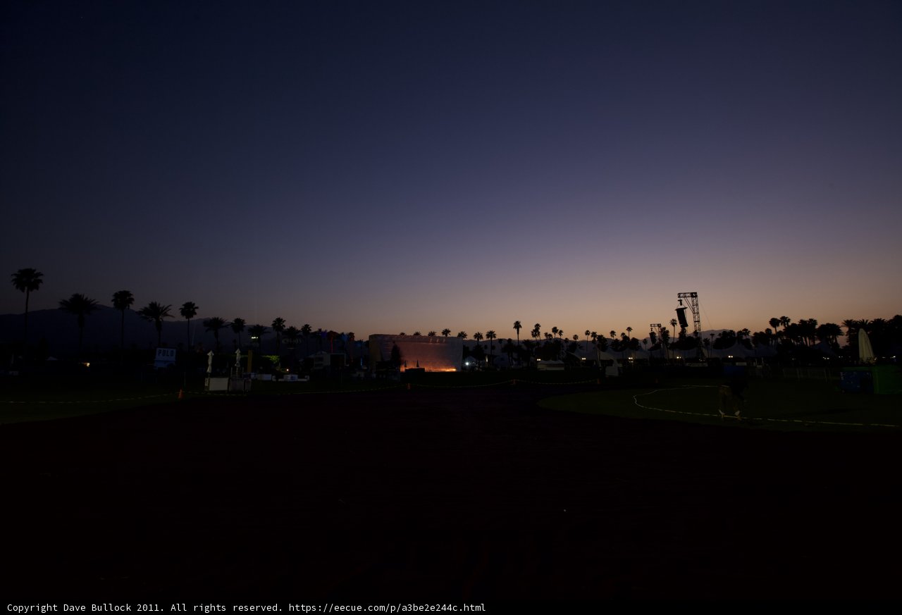 Palm Tree Sunset at the Baseball Field