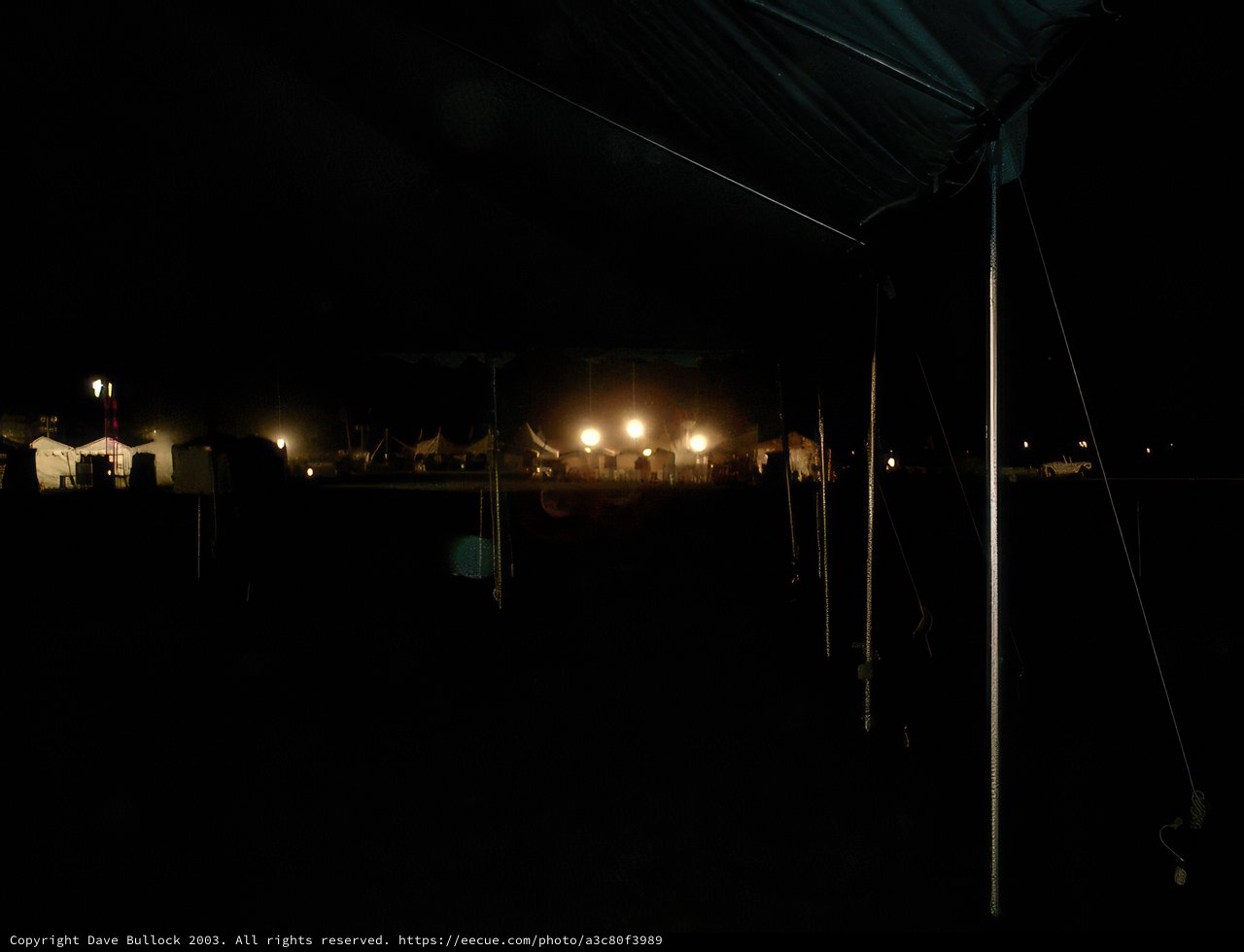 Illuminated Shelter in the Night