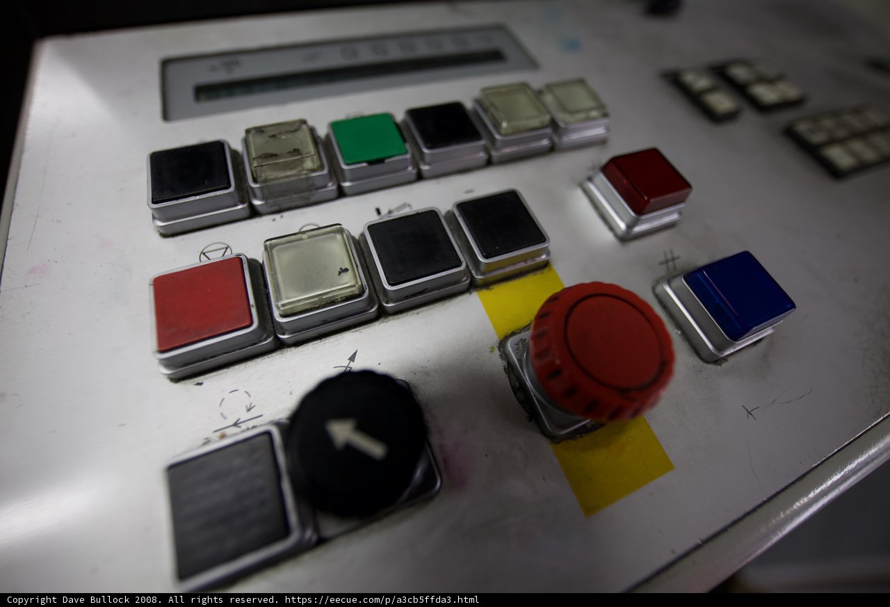 A Close-Up of A Complex Control Panel