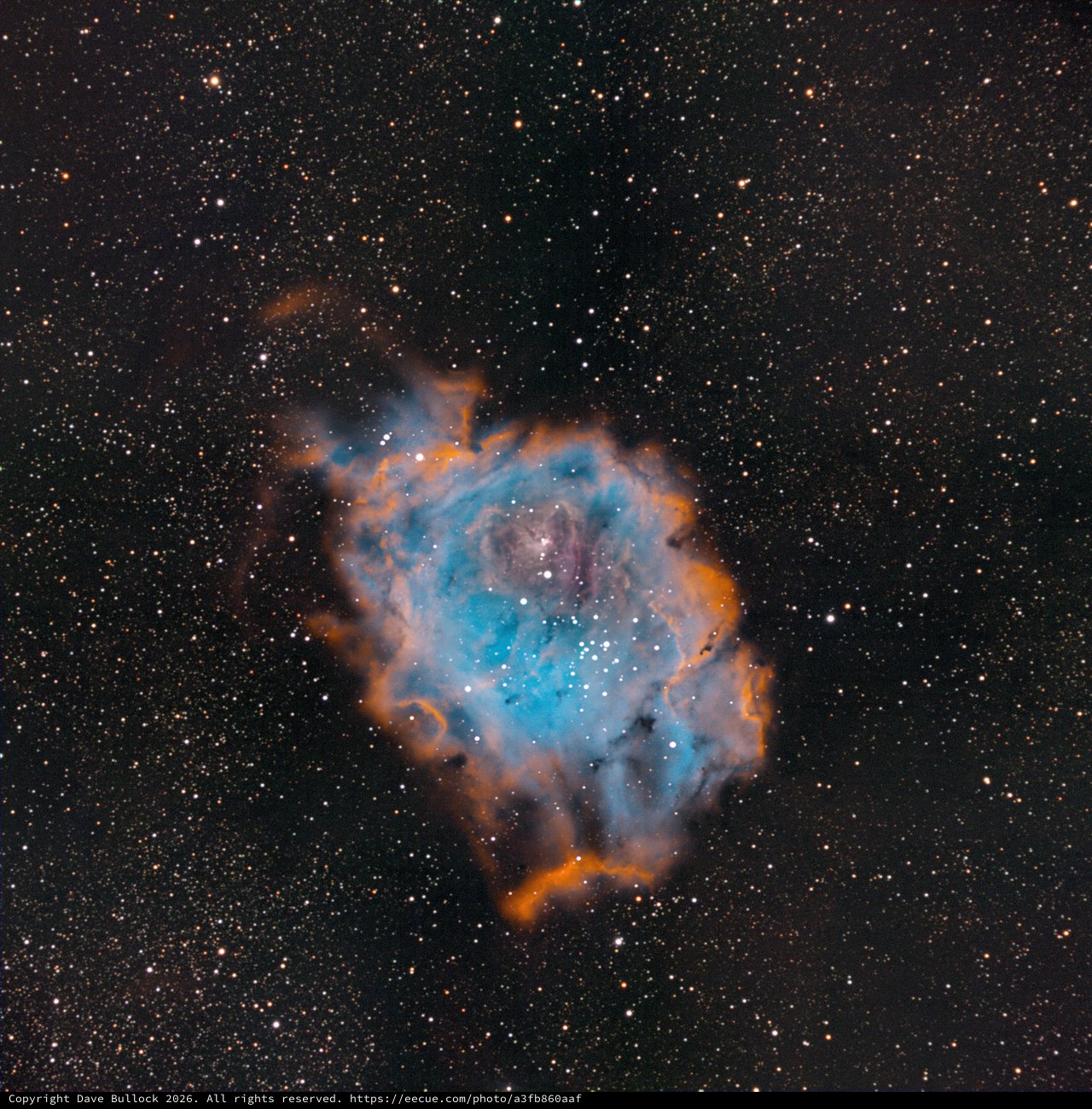 M8 Lagoon Nebula in SHO Narrowband Palette