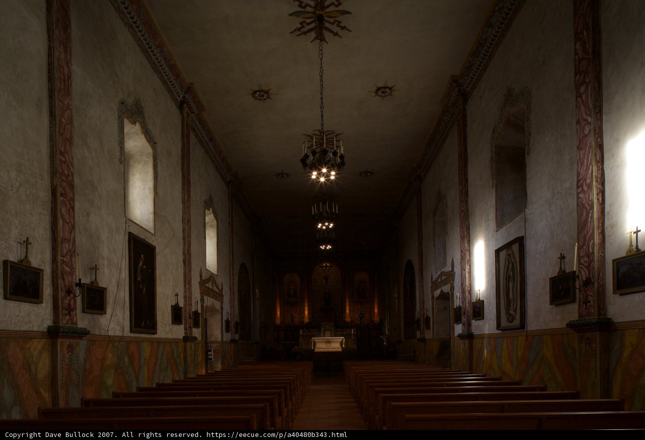 The Majestic Interior of Santa Barbara Mission Church