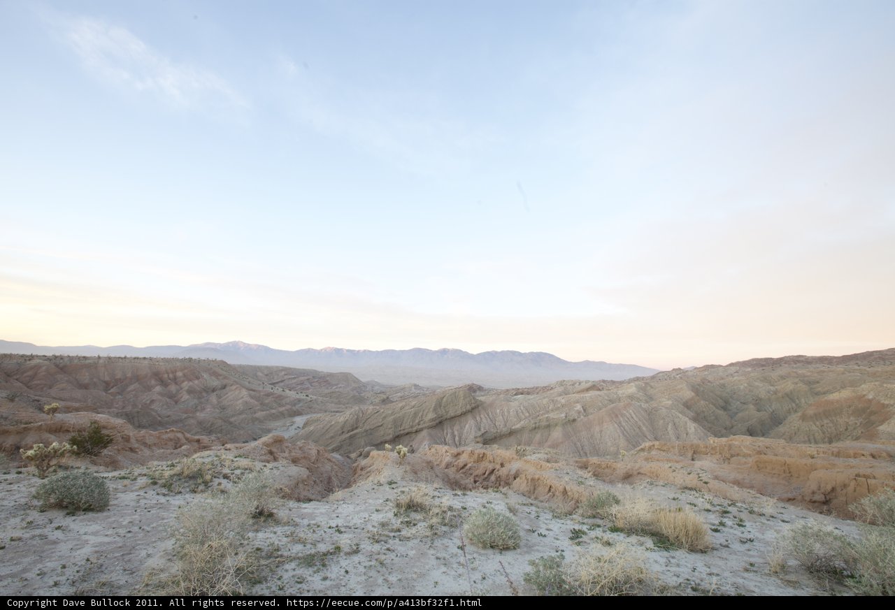 Sunset over the Anza-Borrego Desert