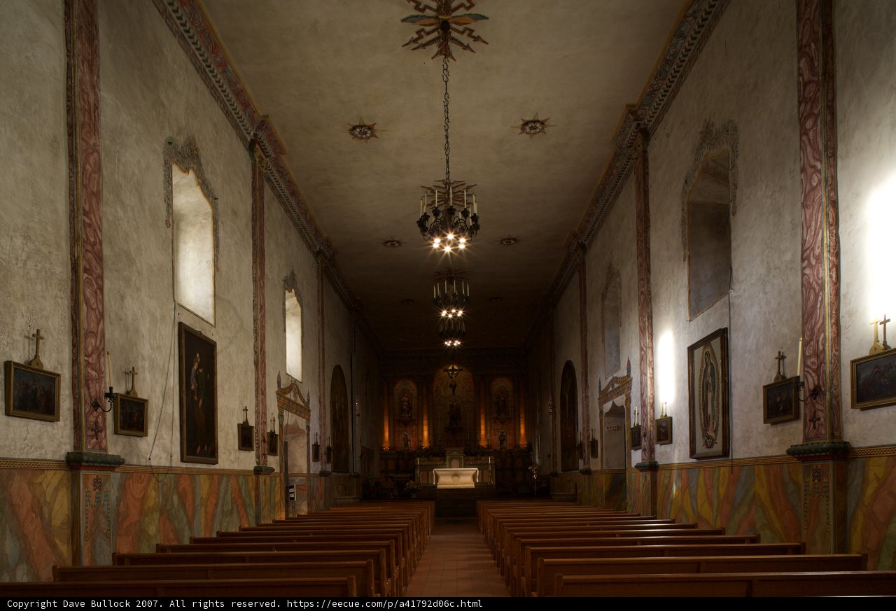 Inside the San Jose Mission Church