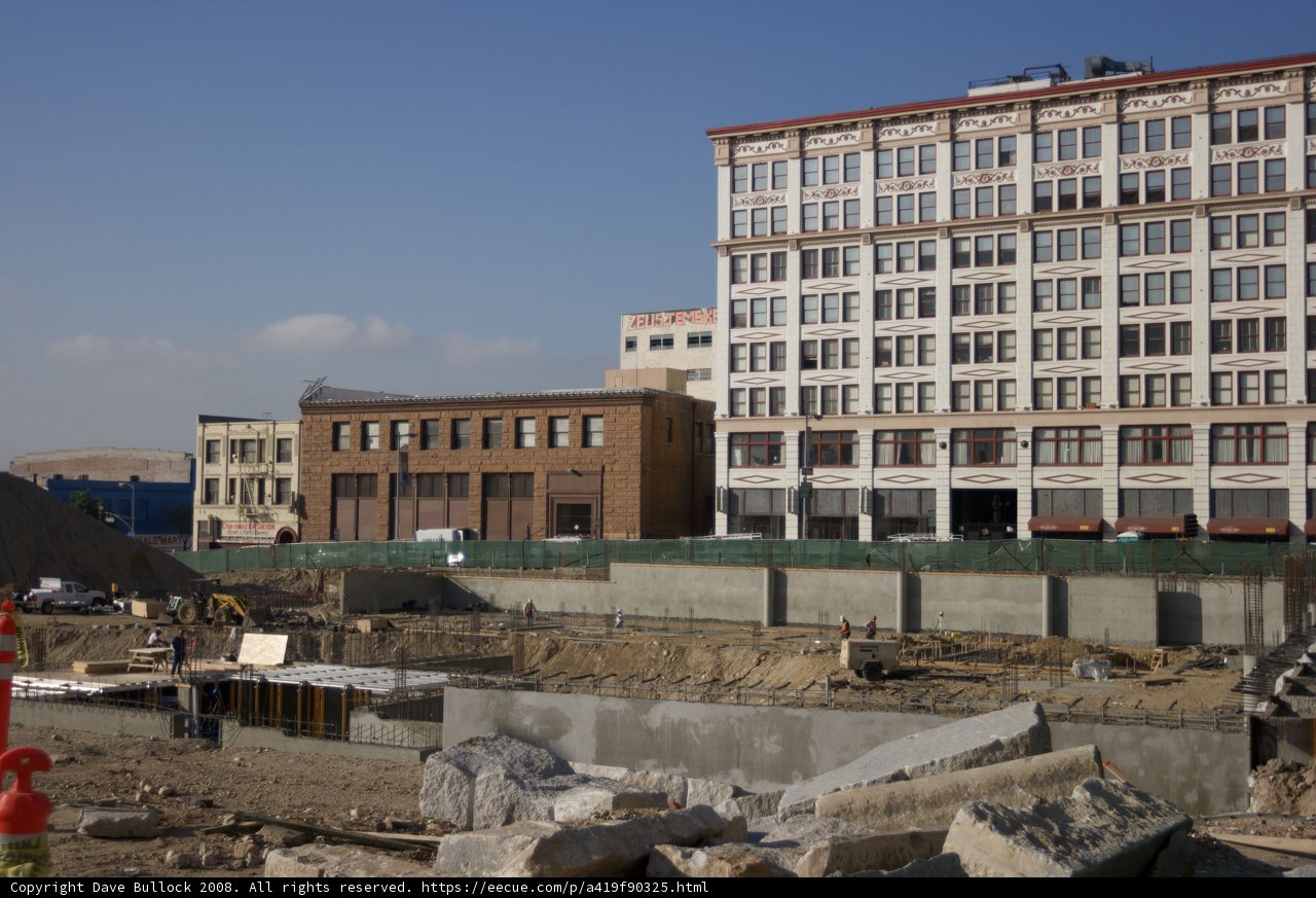 Busy Construction Site in Downtown Metropolis