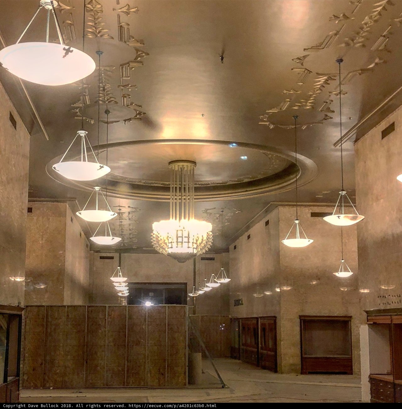 Spectacular Chandelier in the Rockefeller Center Lobby