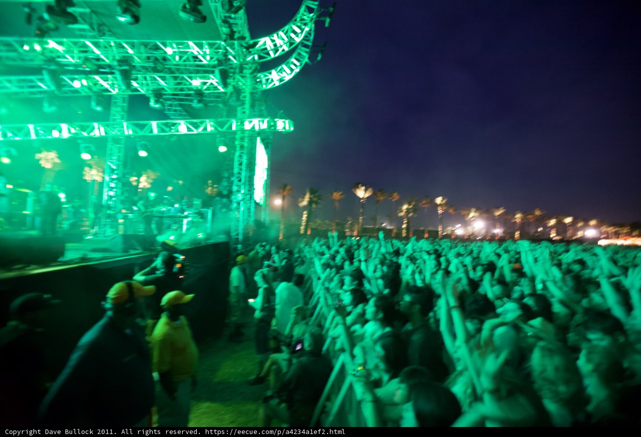 Green Lit Rock Concert