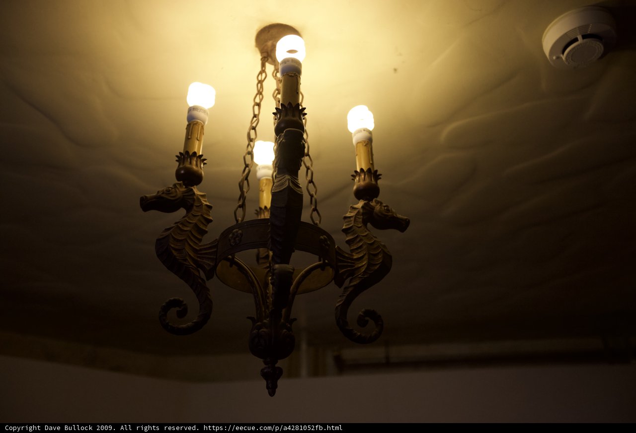 Three-Light Chandelier Shining Bright