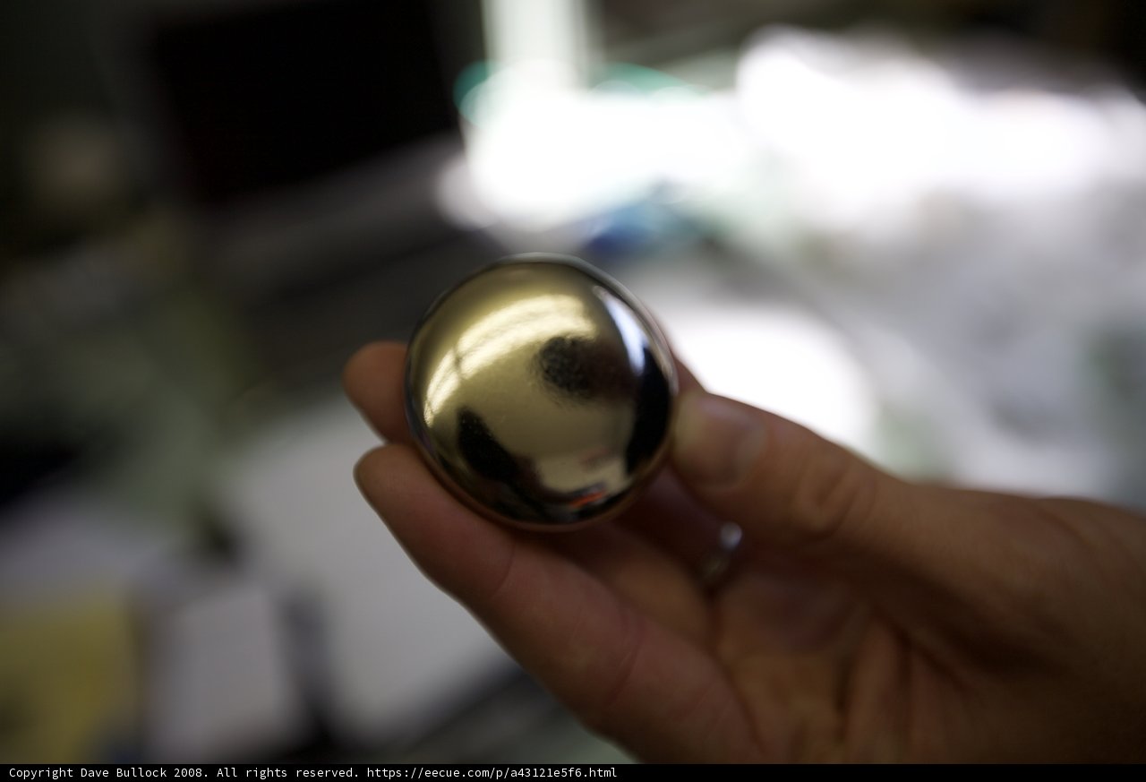 Shiny Sphere Held in Hand