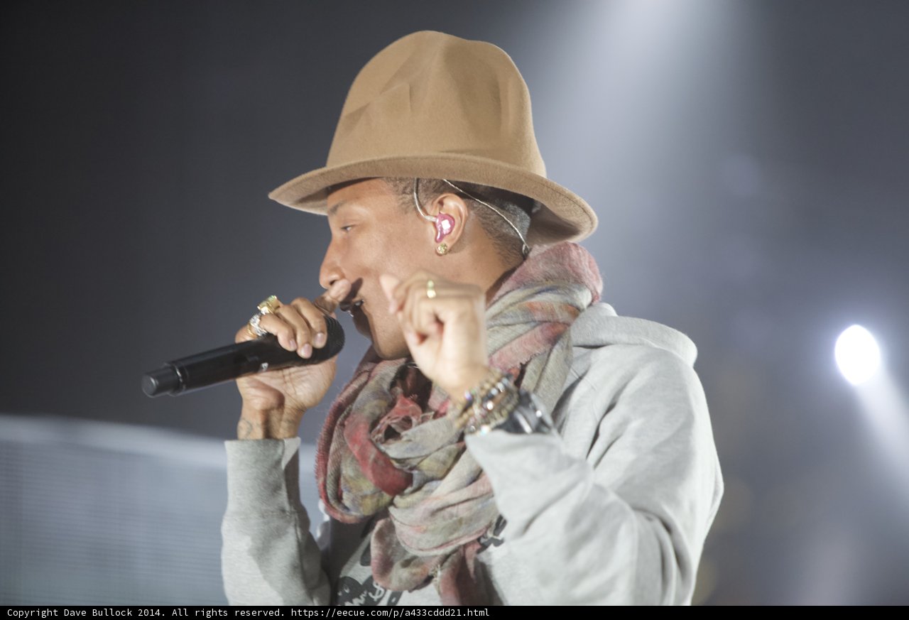 Pharrell Williams Rocks the Stage at the 2012 Grammys
