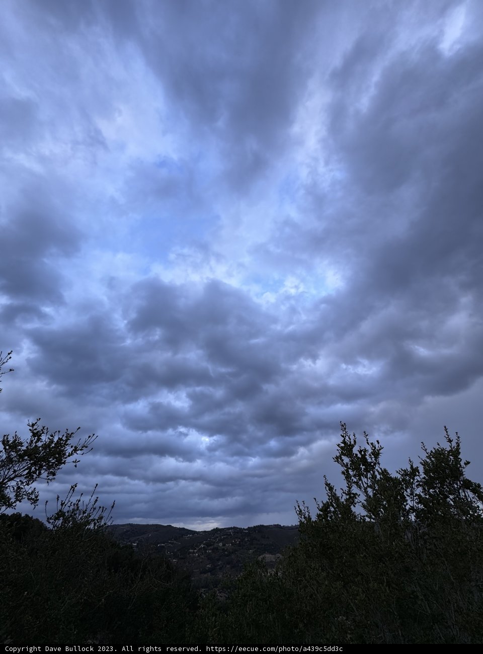 November Cloudscape Over Carmel Forest
