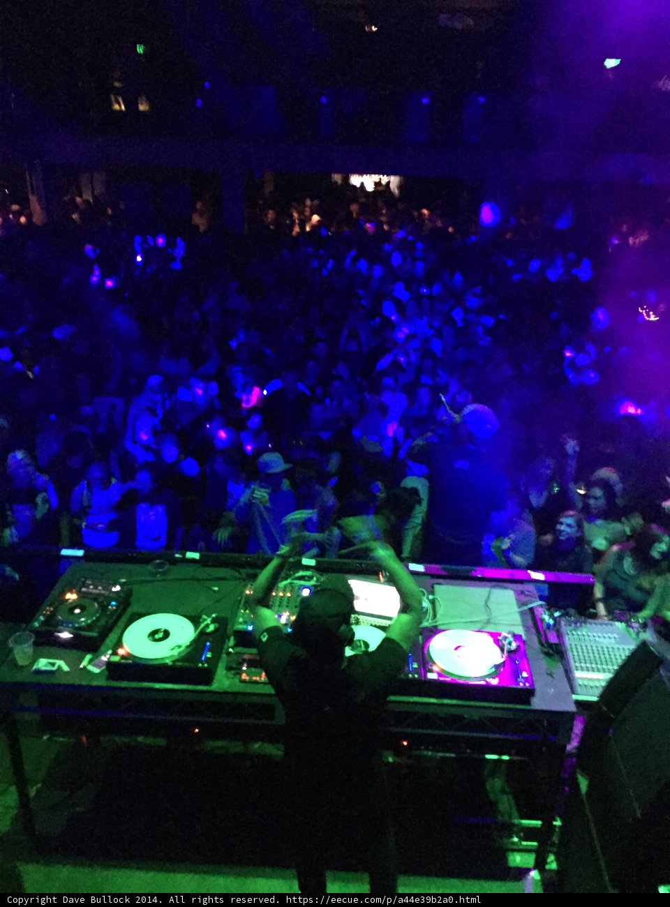 Nightclub DJ Spinning the Beats