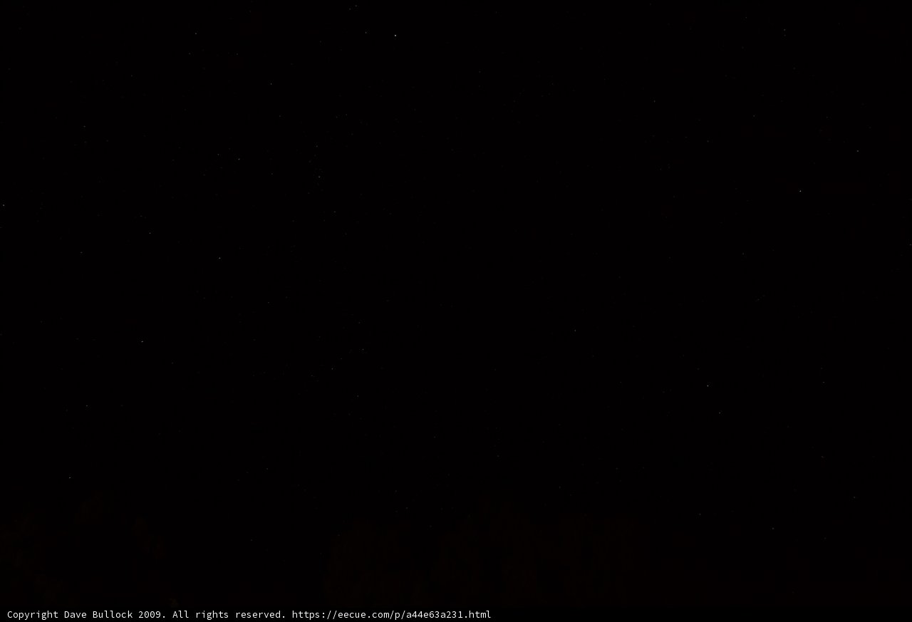 A Glimpse of Starry Night