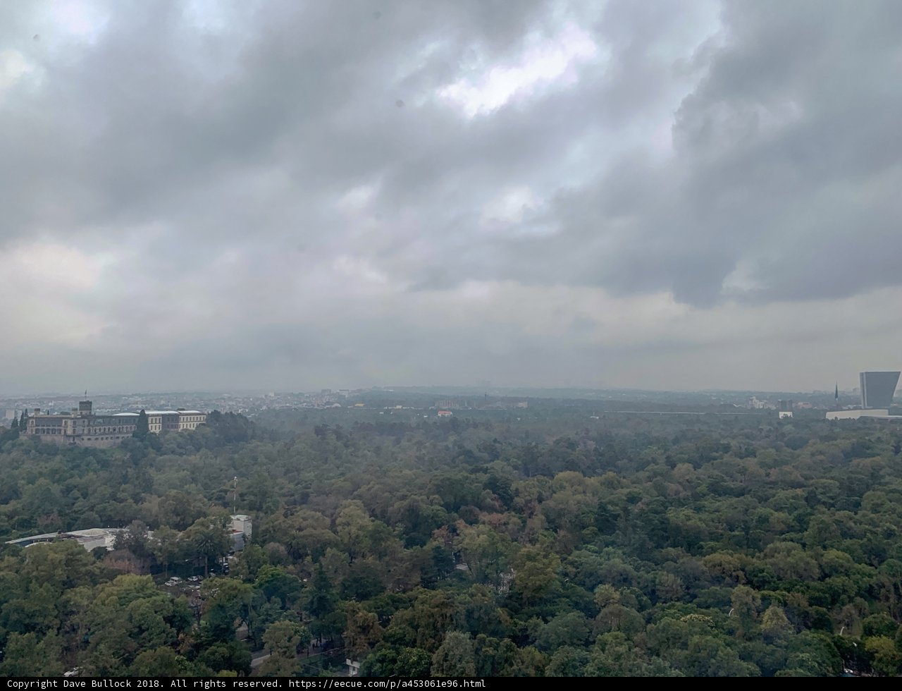 Cloudy Cityscape from Above