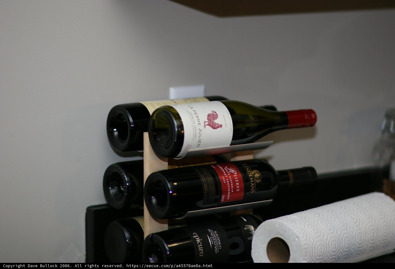 Wine Bottle on a Shelf