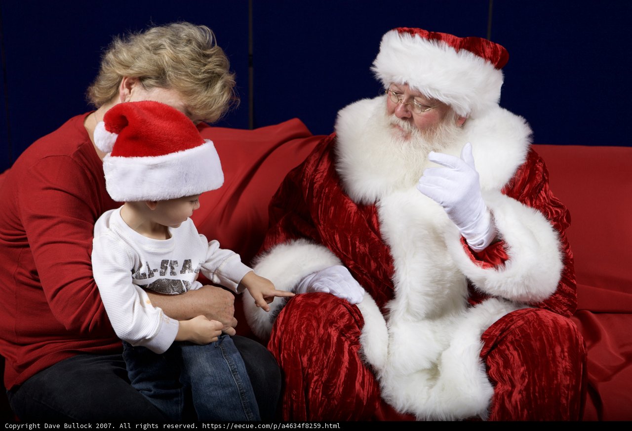 Christmas Cheer on a Red Couch