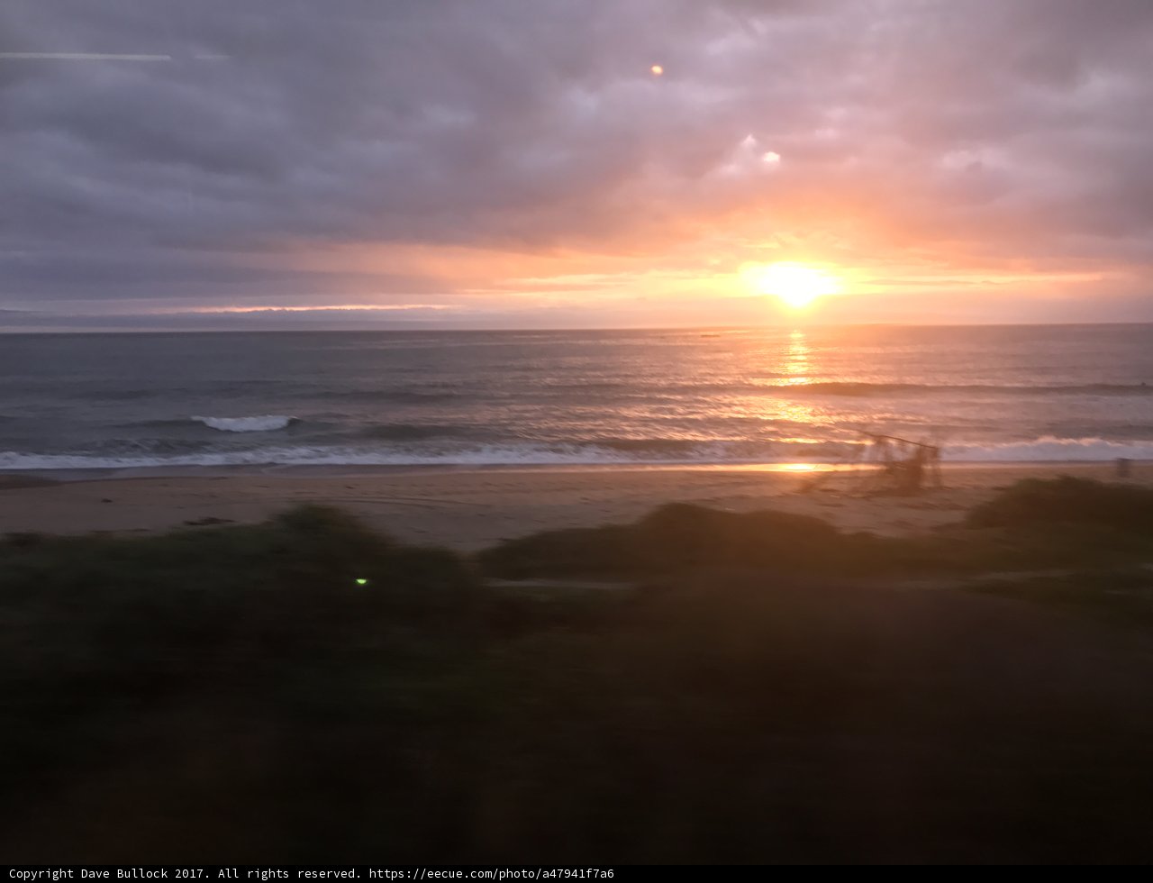 Train Ride into the Sunset