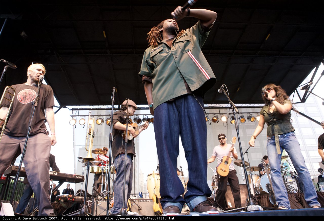 Jaan Pehk and Ozomatli Band on Stage