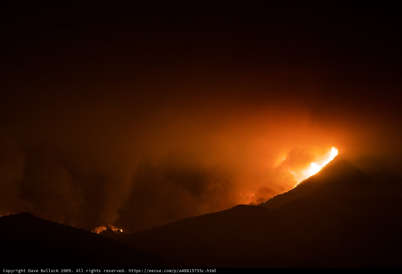 Blazing Mountain Night
