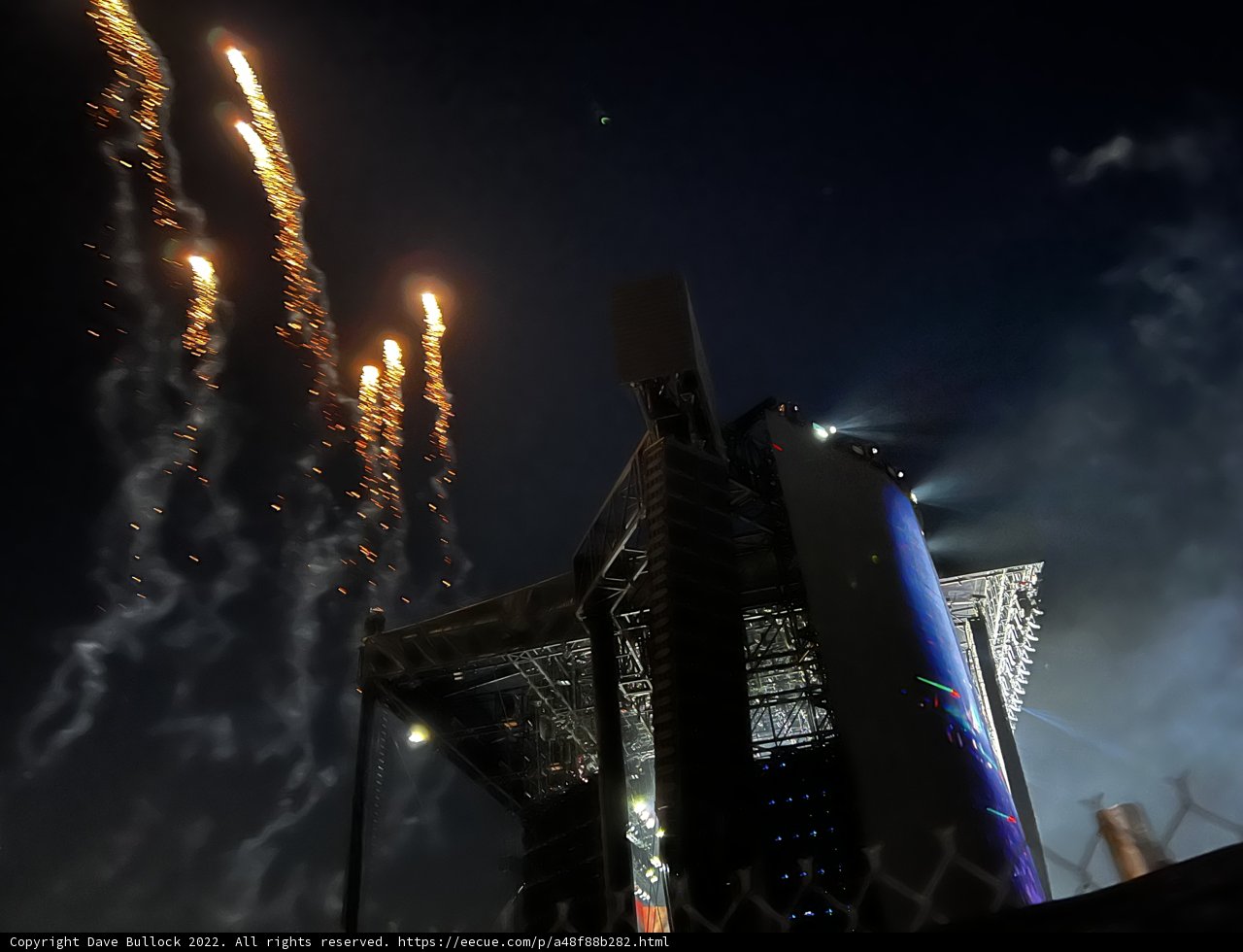 Fireworks Spectacular Over the Space Station