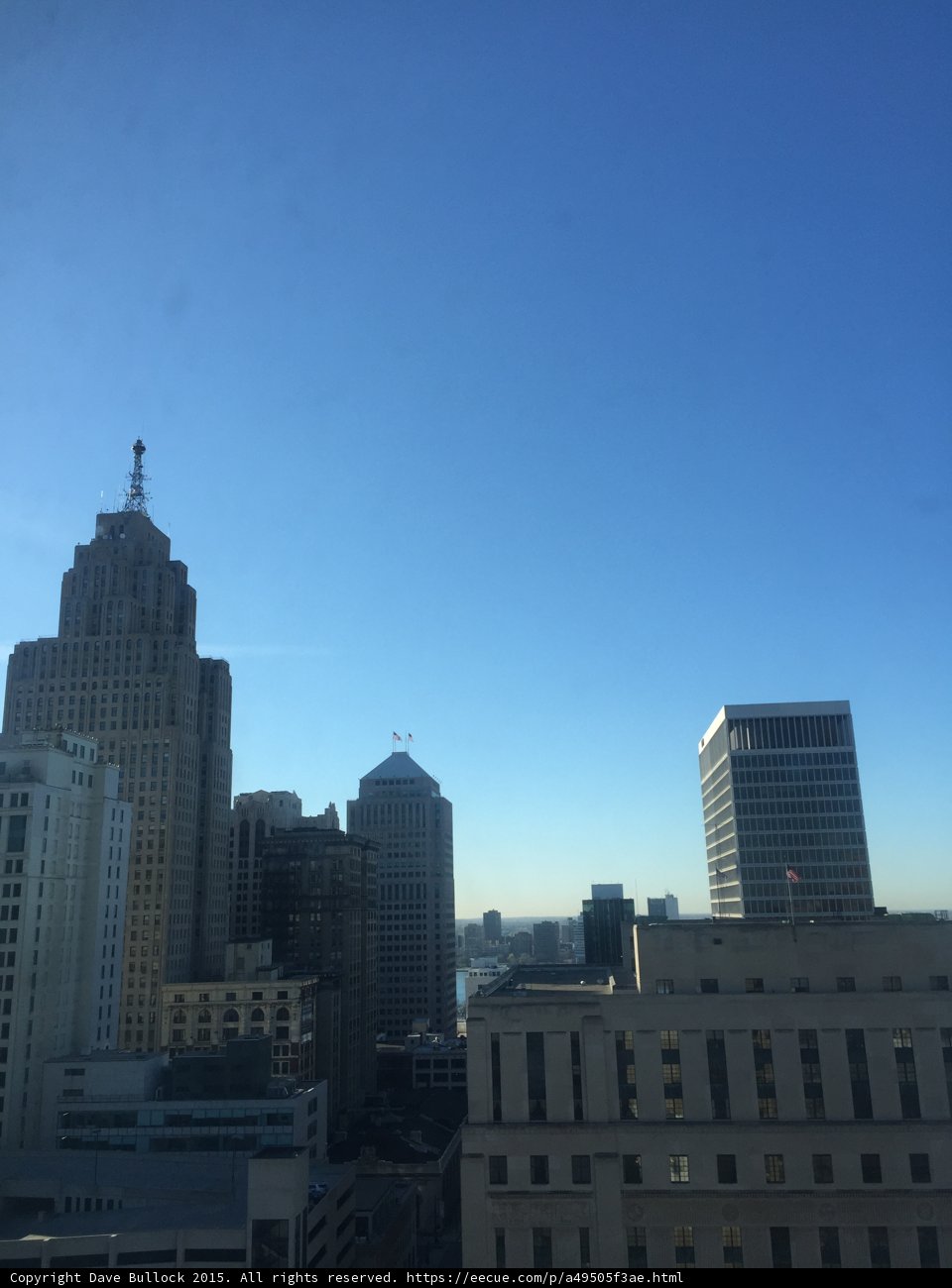 Detroit Skyline Art Deco