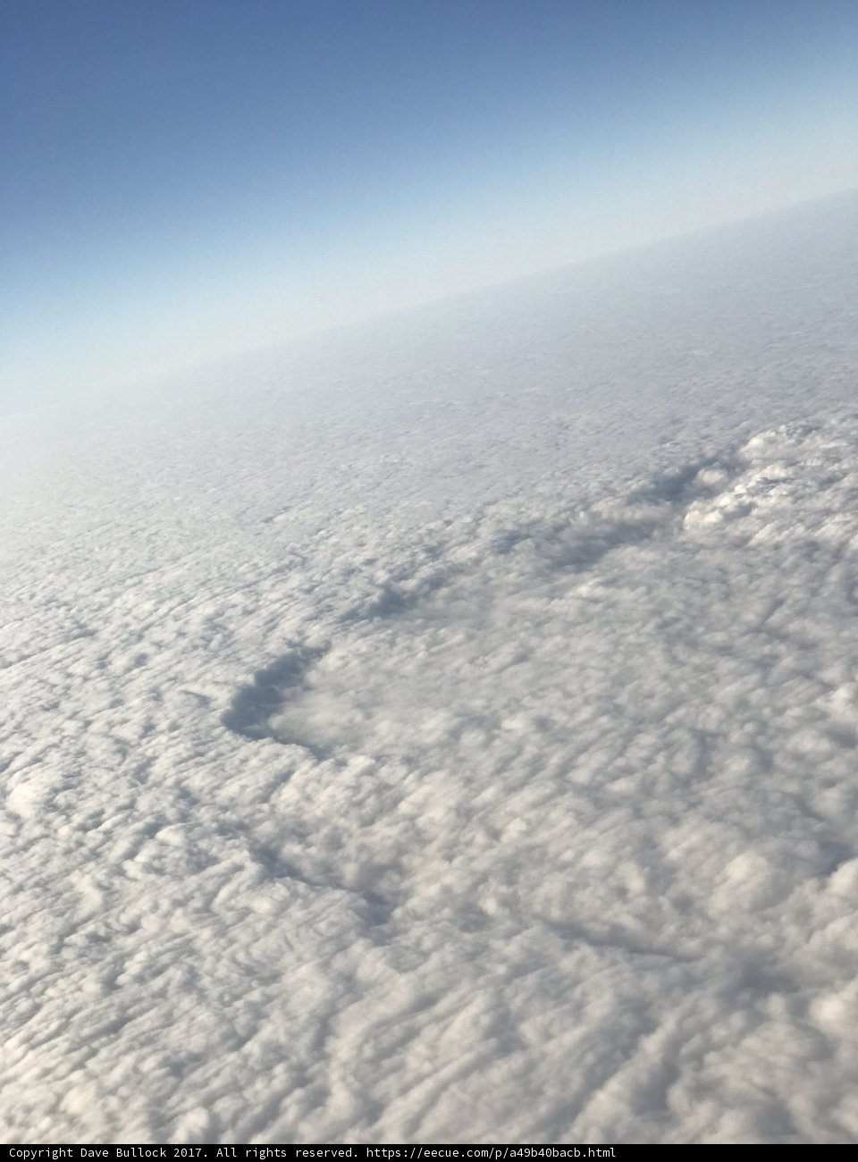 High above the clouds