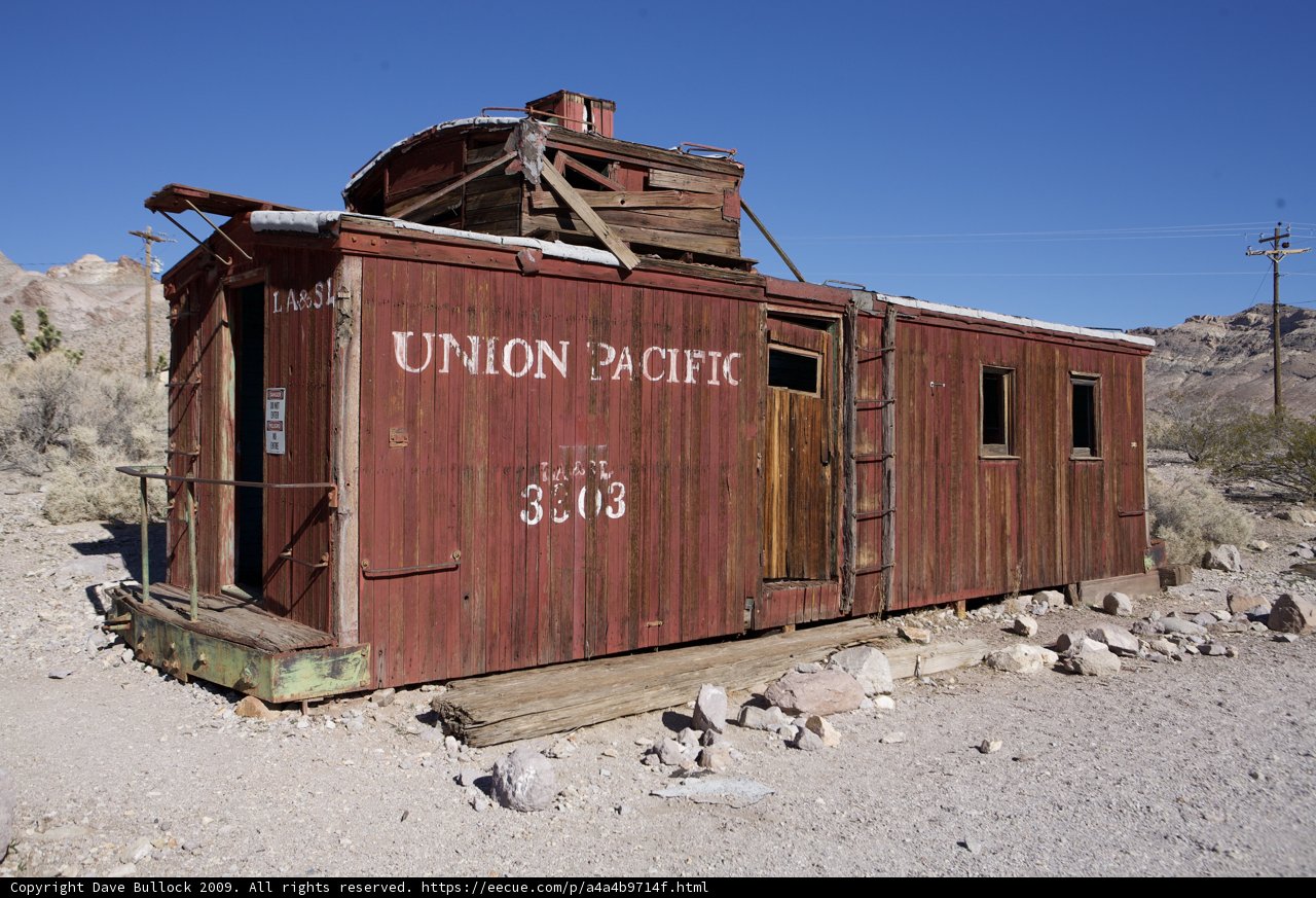 Red Train Car in the Countryside