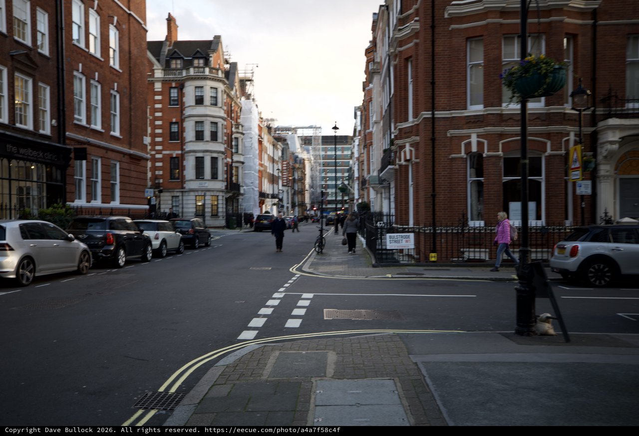 Quiet Morning on a London Street Intersection