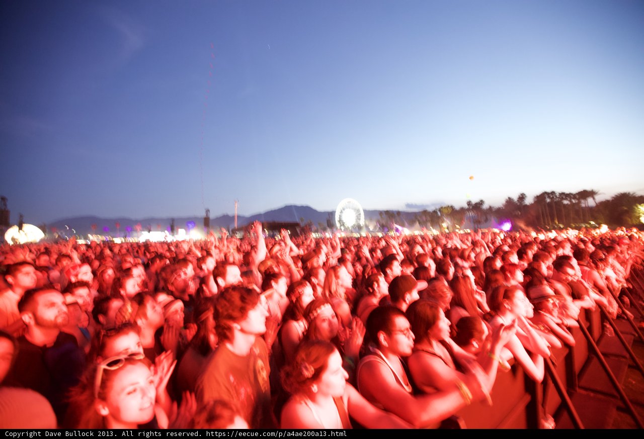 Coachella Crowd Soaking up the Sun