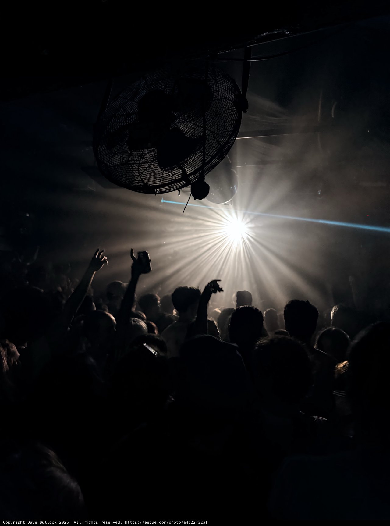 Explosive Light Burst at Underground London Club Night