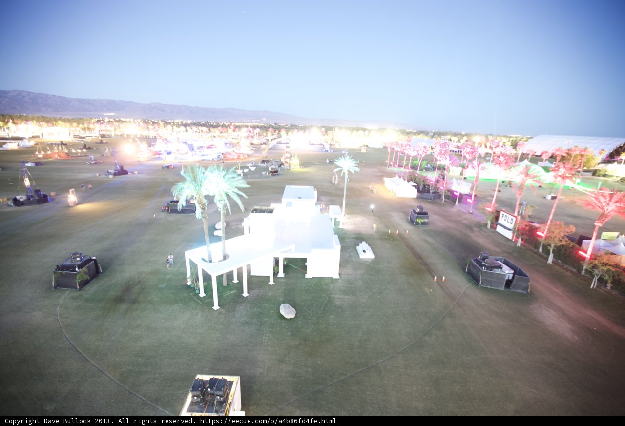 Nighttime Light Show at Coachella
