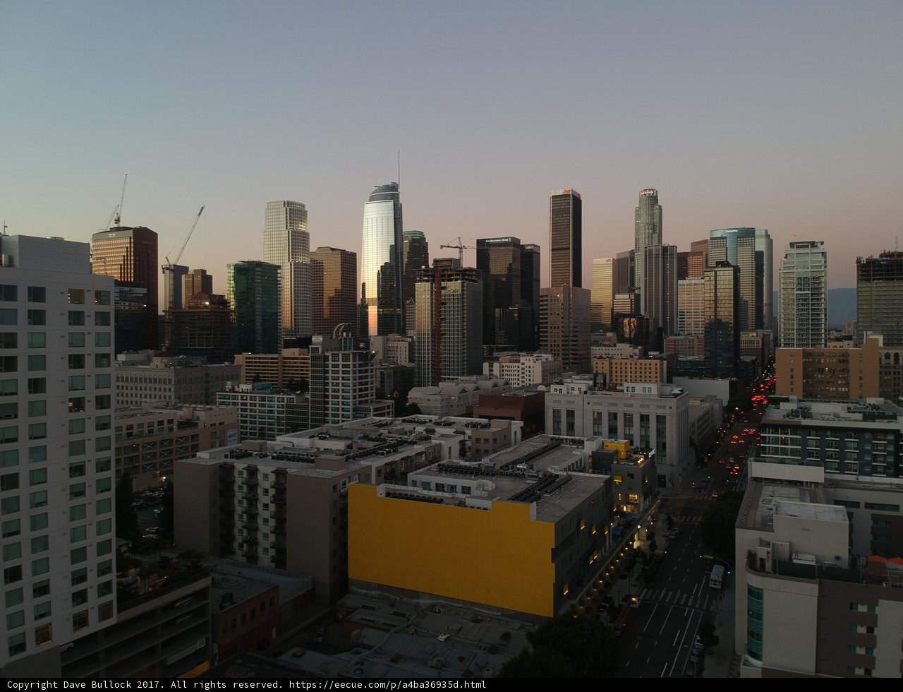 Dusk over the Urban Metropolis