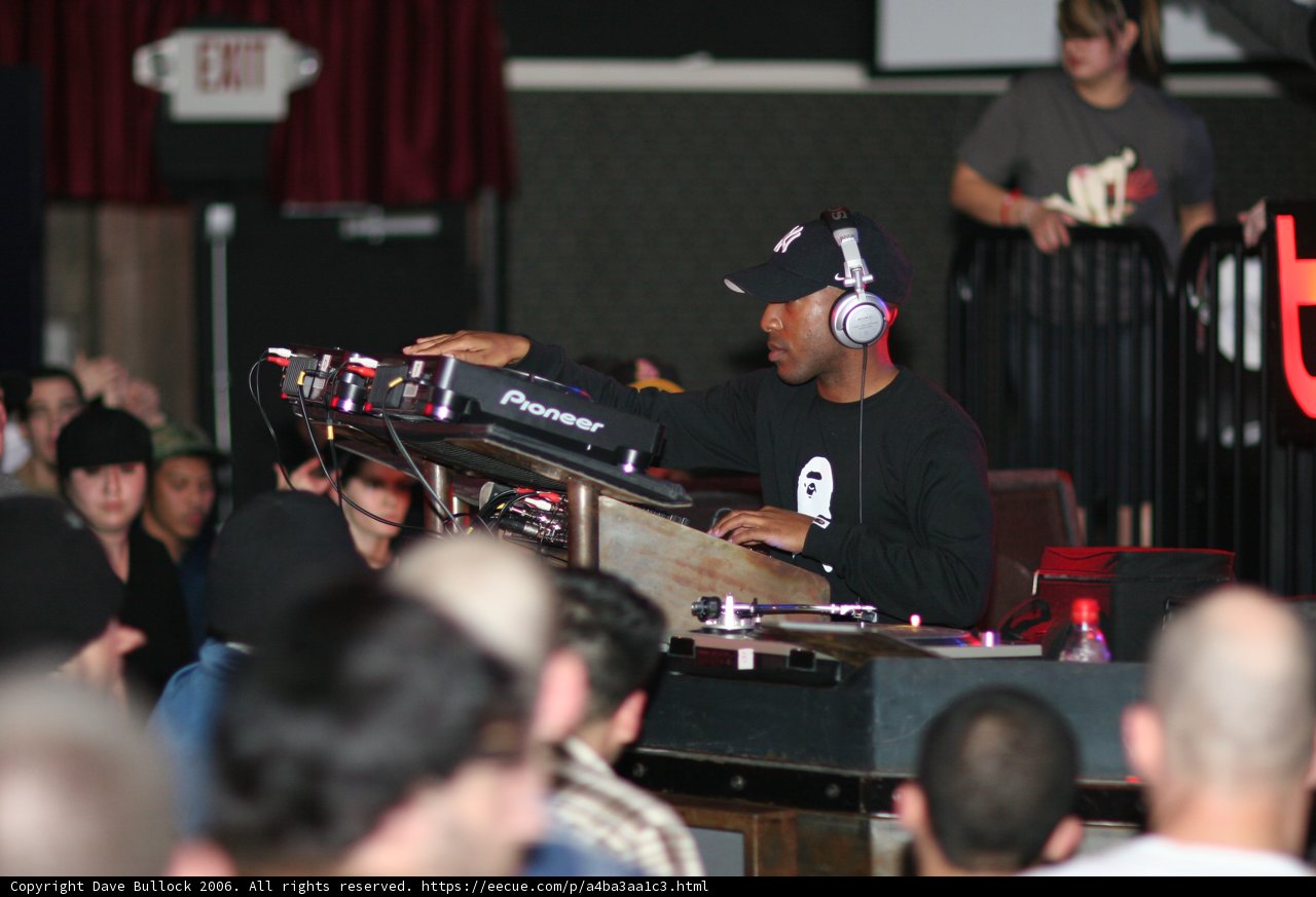 DJ spinning the crowd into a frenzy