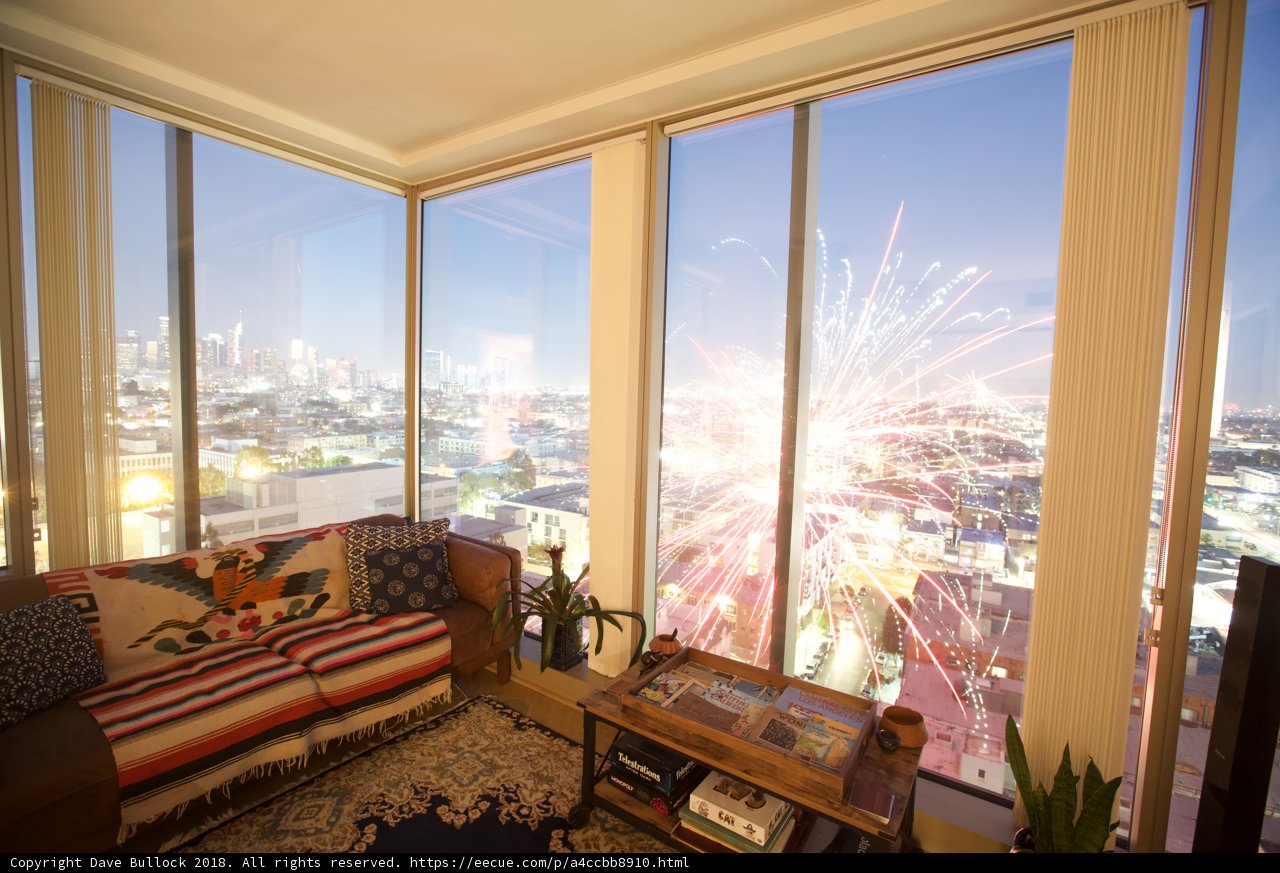 Fourth of July Fireworks from the Penthouse