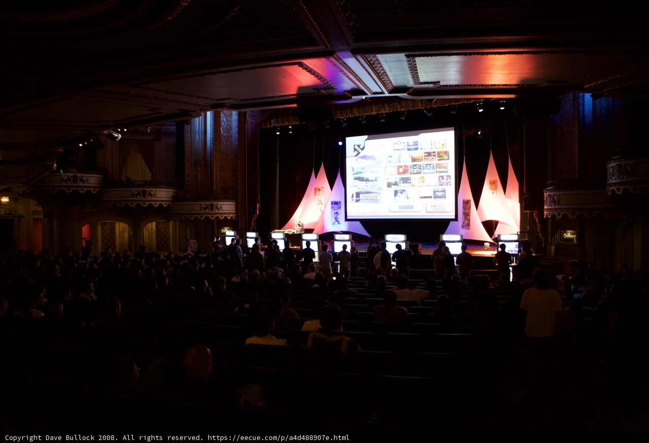Cinema Screen in an Architectural Auditorium