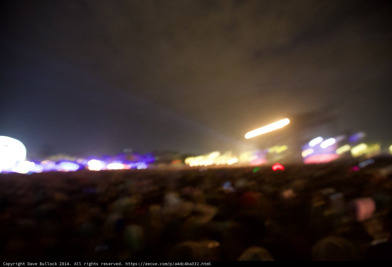 Blurry Night Crowd at Coachella