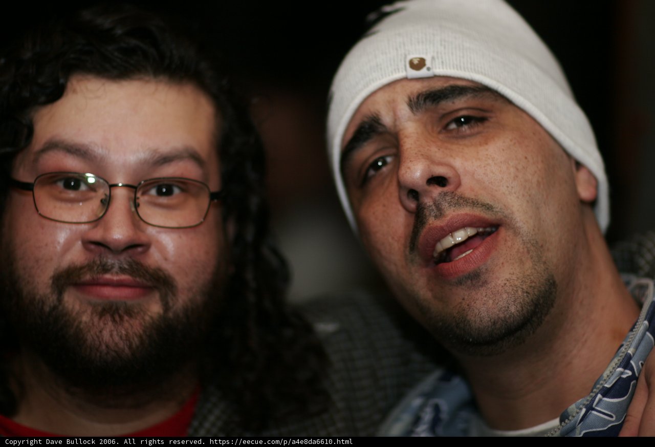 Two Men Pose for a Respectful Photo