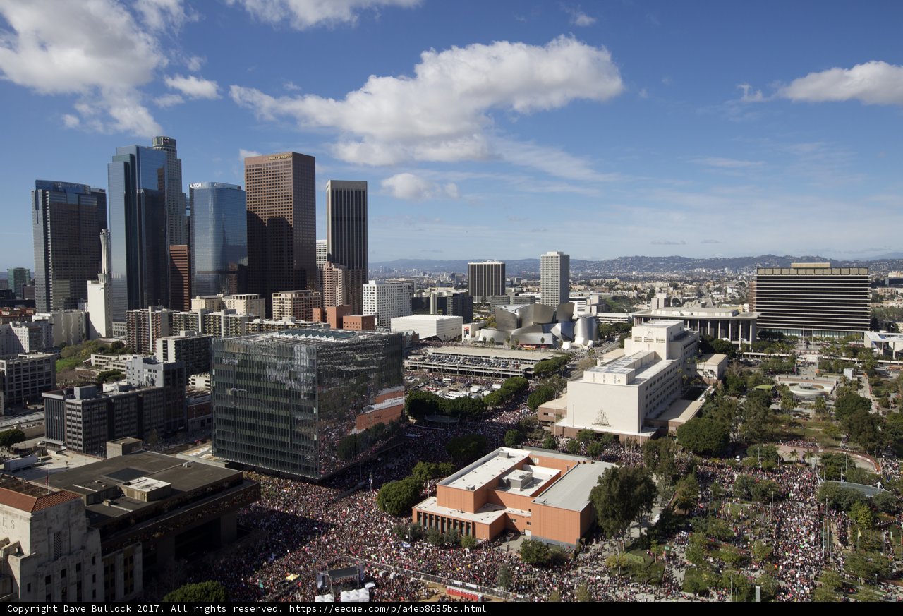 Aerial View of Downtown LA's Metropolis