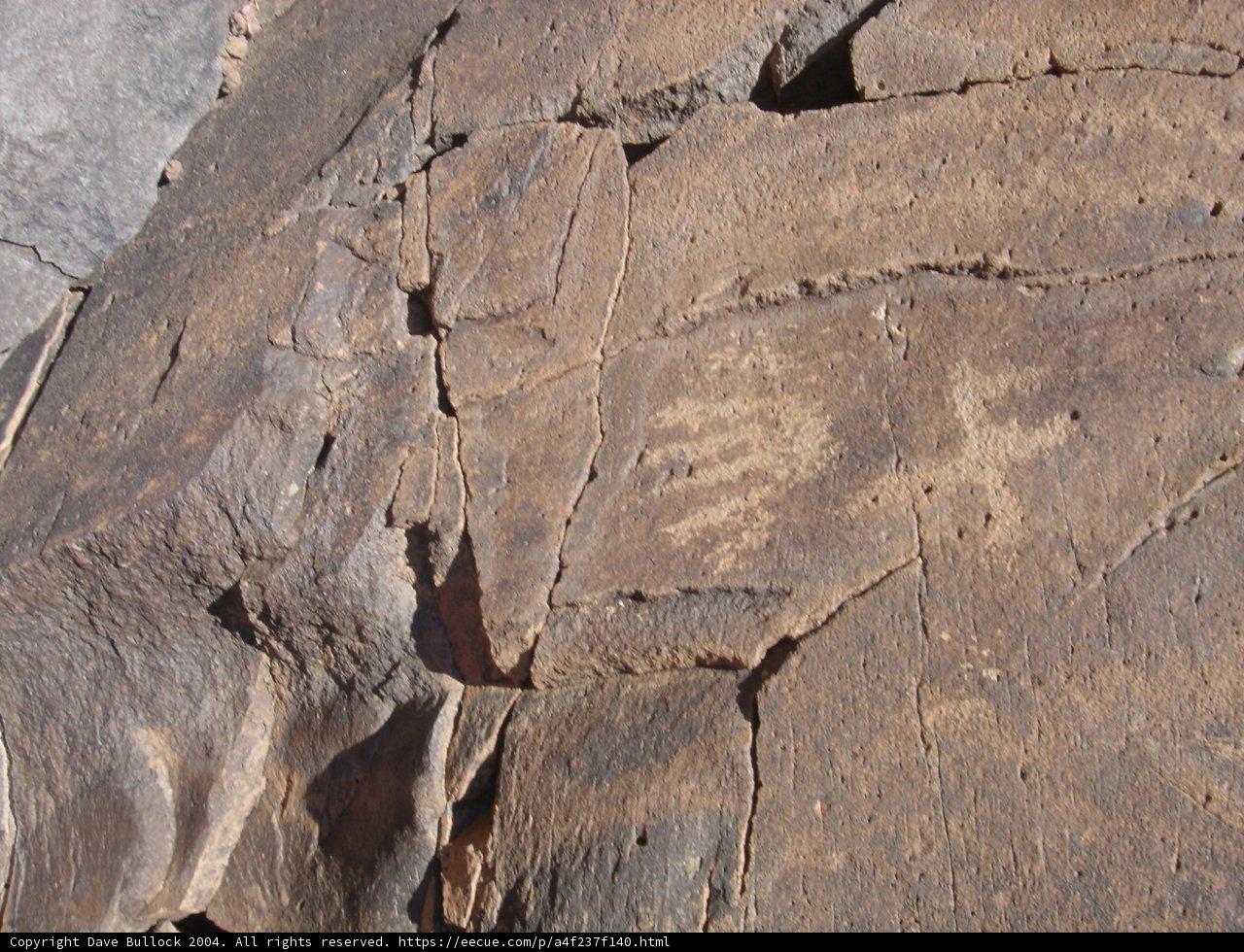 Ancient Rock Carving on Slate