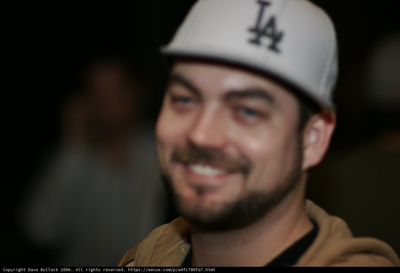 Smiling Michael in his Baseball Cap