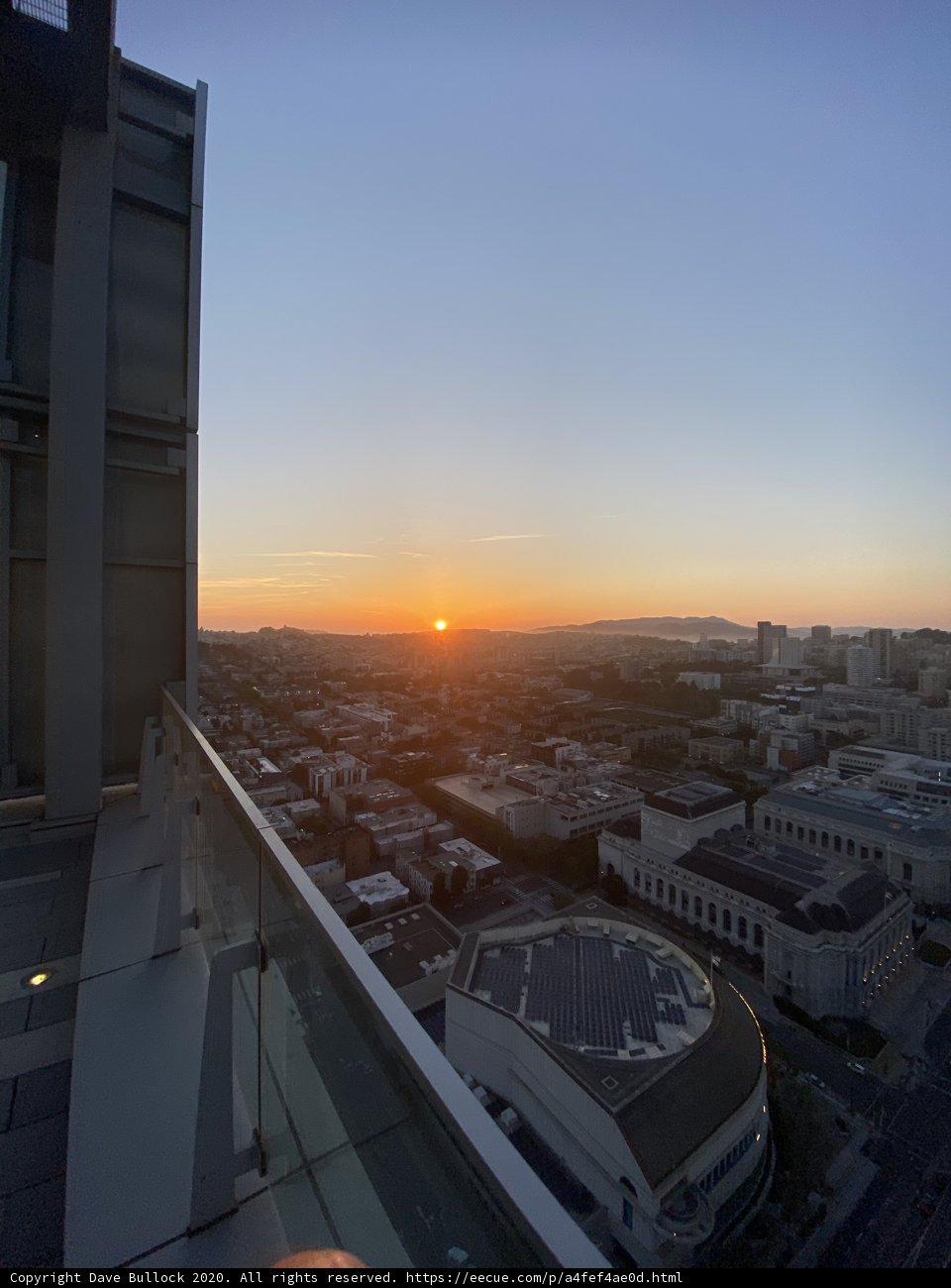 Sunset over San Francisco