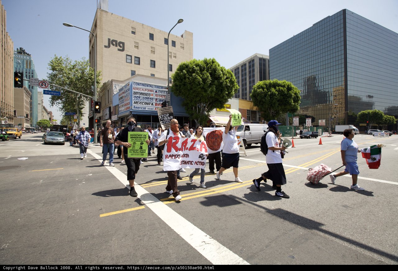 Mayday Protesters March through the City